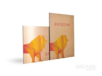 Aluminiumverbund-Schild bronze gebuerstet vom Hersteller Werben an der Elbe