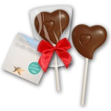 Schokololly Herz bedruckt Werbegeschenk